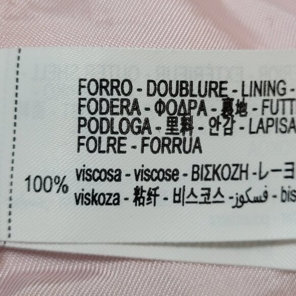 Zara Pale Pastel Pink Buttoned Lined Collared Blazer Vest Jacket Size Medium M - Picture 5 of 16